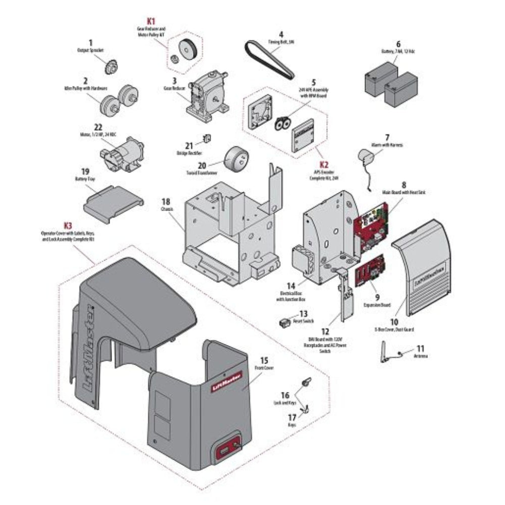 LiftMaster CSL24UL 24VDC High Traffic Commercial Slide Gate Operator - Image 7